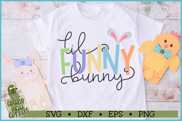 Lil Funny Bunny Easter SVG File SVG Crunchy Pickle 