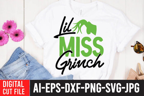 Lil Miss Grinch SVG Cut File SVG BlackCatsMedia 