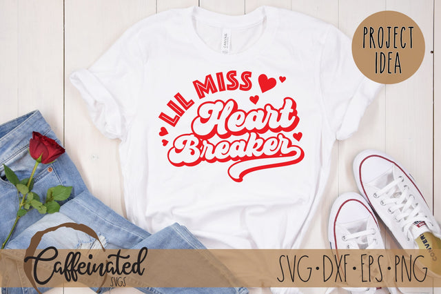 Lil Miss Heart Breaker SVG SVG Caffeinated SVGs 