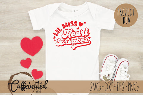 Lil Miss Heart Breaker SVG SVG Caffeinated SVGs 