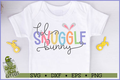 Lil Snuggle Bunny Easter SVG File SVG Crunchy Pickle 