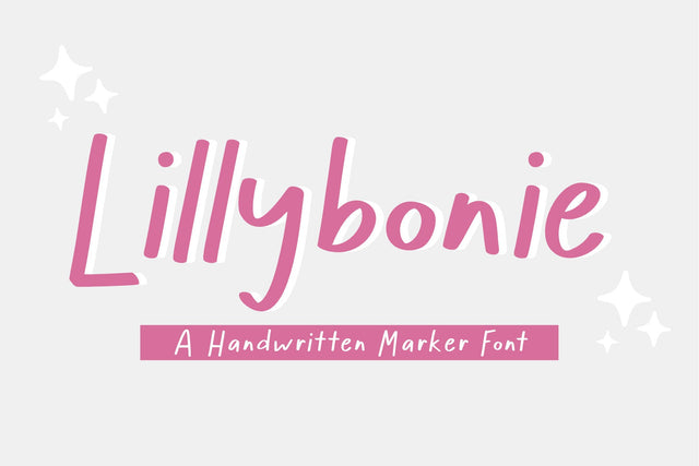 Lillybonie | Girly | Marker Font Font Jimtype Studio 