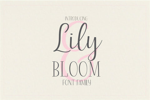 Lily & Bloom Font Sunday Nomad 