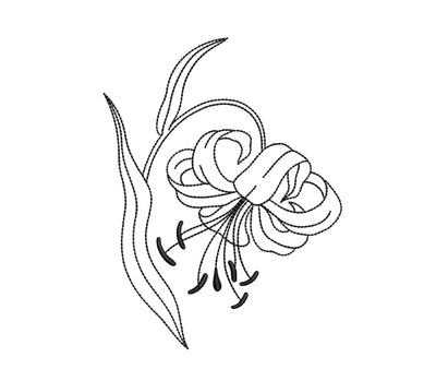 Lily Machine Embroidery Design, 6 sizes Embroidery/Applique DESIGNS Nino Nadaraia 