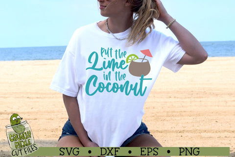 Lime in the Coconut Tropical / Beach SVG File SVG Crunchy Pickle 