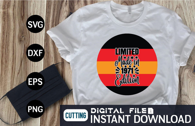 Limited Made in 1971 Edition svg SVG designer krishna 