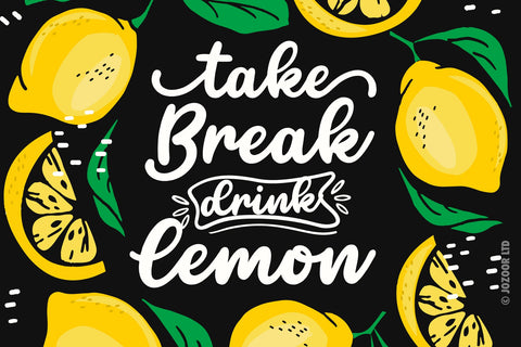 Limon Mint - Fresh Script Font Font Jozoor 