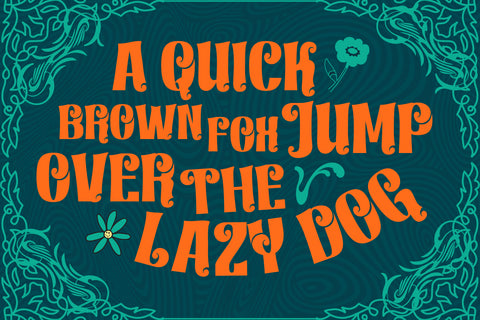 Lindraki | Groovy Retro Font Font twinletter 