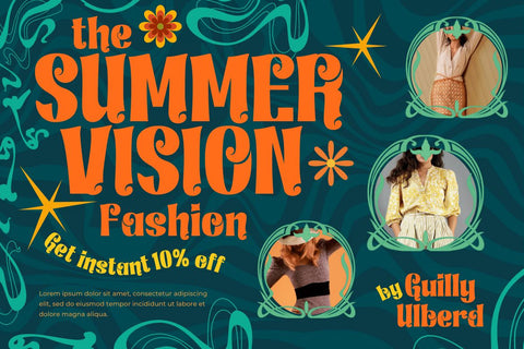 Lindraki | Groovy Retro Font Font twinletter 