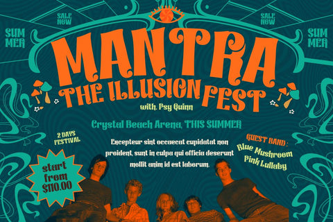 Lindraki | Groovy Retro Font Font twinletter 