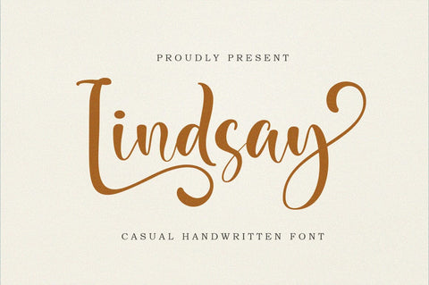 Lindsay Handwritten Font Akrt Std 