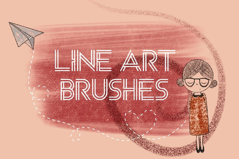 Line Art Procreate Brushes SVG SvgOcean 