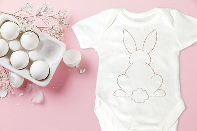 Linework Easter Bunny from the Back Embroidery Embroidery/Applique DESIGNS Designed by Geeks 