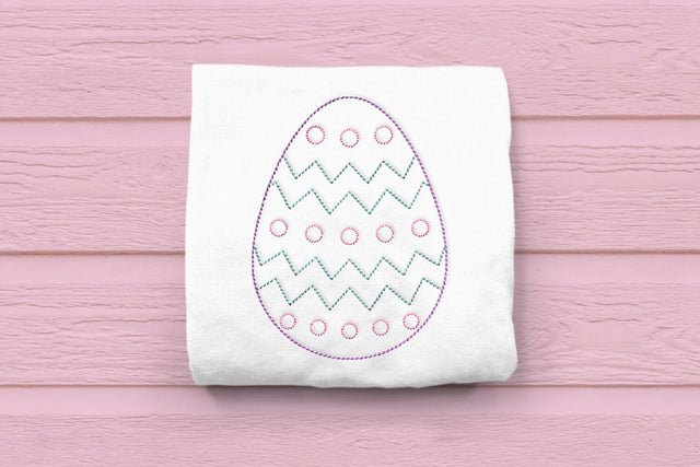 Linework Patterned Easter Egg Embroidery Embroidery/Applique DESIGNS Designed by Geeks 
