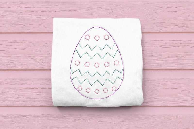 Linework Patterned Easter Egg Embroidery Embroidery/Applique DESIGNS Designed by Geeks 