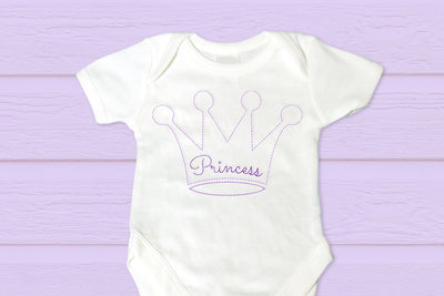 Linework Princess Crown Embroidery Embroidery/Applique DESIGNS Designed by Geeks 