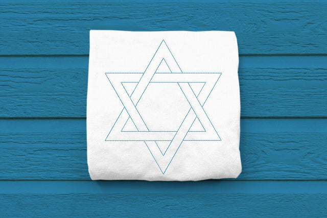 Linework Star of David Embroidery Embroidery/Applique DESIGNS Designed by Geeks 