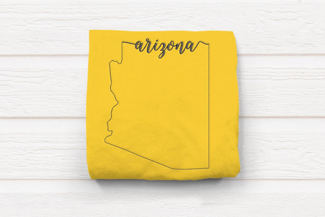 Linework State of Arizona Embroidery Embroidery/Applique DESIGNS Designed by Geeks 