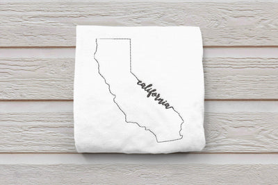 Linework State of California Embroidery Embroidery/Applique DESIGNS Designed by Geeks 