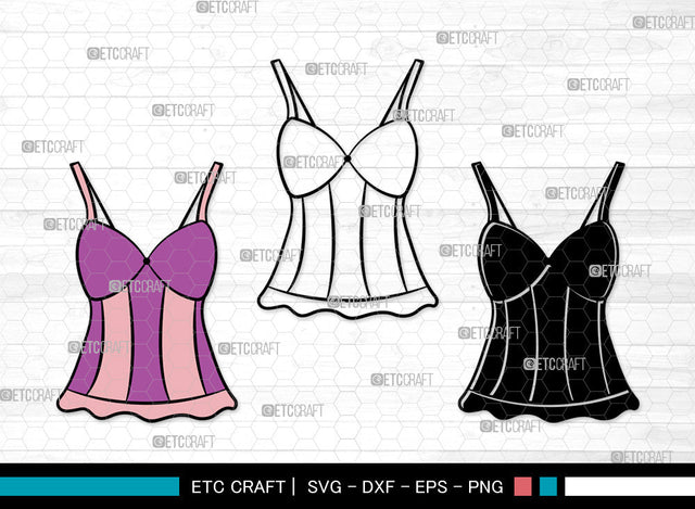 Lingerie Clipart SVG, Women's Lingerie Svg, Sexy Sleepwear Svg, Bra Svg, Women's Underwear Svg, Sexy Clothing Svg, Ladies Fashion Svg, Bikini Svg, Lingerie Svg Bundle SVG ETC Craft 