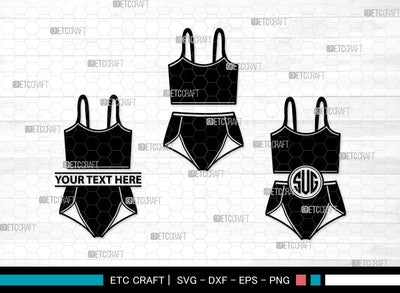 Lingerie Monogram SVG, Women's Lingerie Svg, Sexy Sleepwear Svg, Bra Svg, Women's Underwear Svg, Sexy Clothing Svg, Ladies Fashion Svg, Bikini Svg, Lingerie Monogram SVG ETC Craft 