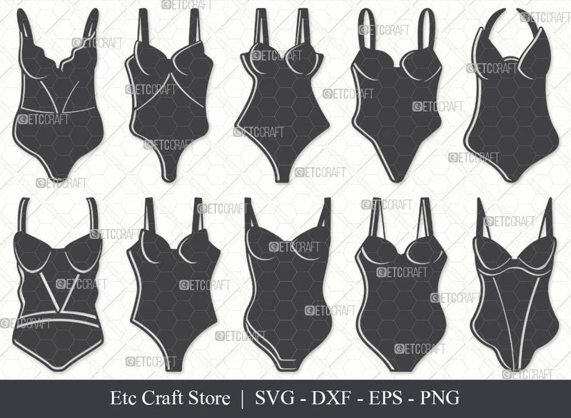 Lingerie SVG, Lingerie Silhouette, Sexy Sleepwear Svg, Bra Svg, Women ...