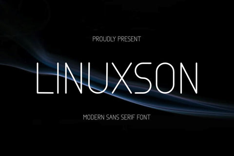 Linuxson - Modern Sans Serif Font Font Masyafi Studio 