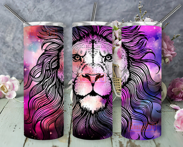 Lion Background Tumbler, Lion Tumbler Wrap PNG Design, Lion Template for Straight & Tapered Tumbler Wraps Templates 20oz Skinny Tumbler Sublimation Design- PNG Digital Download Sublimation DesignSVG 