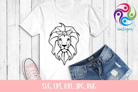 Lion Bandana Svg, Lion Scarf SVG SVG Sintegra 