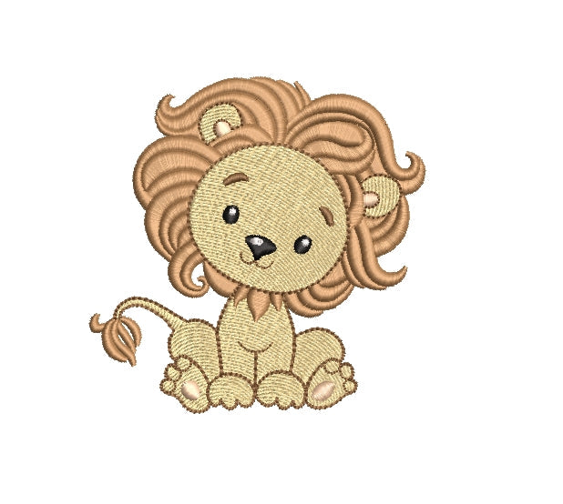 Lion cub machine embroidery design. 3 sizes. Embroidery/Applique DESIGNS ArtEMByNatalia 