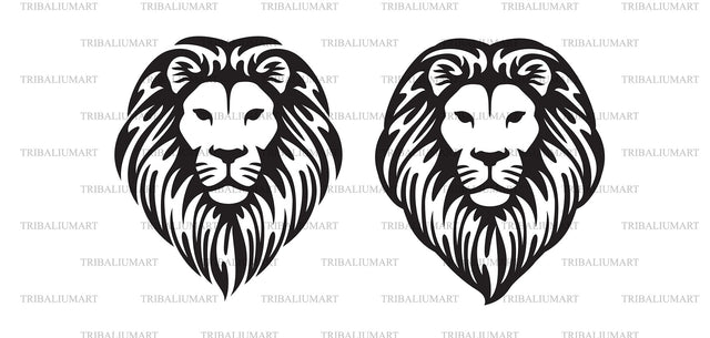Lion Head SVG TribaliumArtSF 