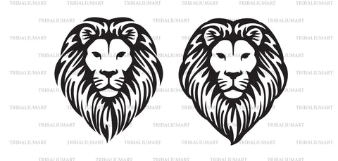 Lion Head SVG TribaliumArtSF 