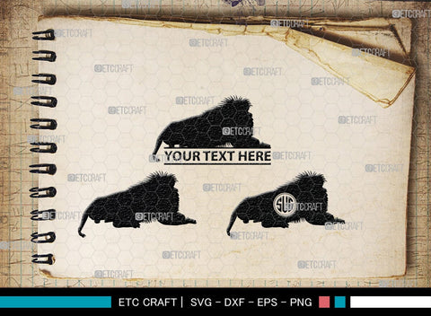 Lion Monogram, Lion Silhouette, Lion SVG, Lion Head Svg, Lions Svg, Wild Animal Svg, African Animal Svg, SB00289 SVG ETC Craft 