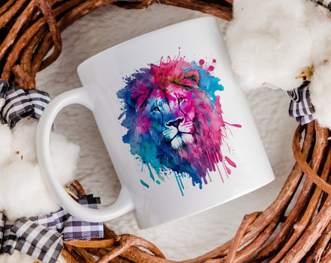 Lion Sublimation Designs Bundle, 6 Designs, Lion PNG Files, Lion Clipart Sublimation HappyDesignStudio 