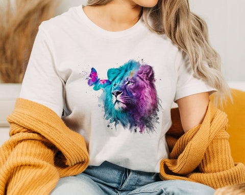 Lion Sublimation Designs Bundle, 6 Designs, Lion PNG Files, Lion Clipart Sublimation HappyDesignStudio 