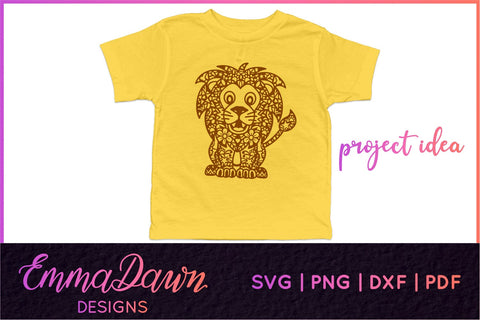 Lion SVG, Cute Lion SVG SVG Emma Dawn Designs 