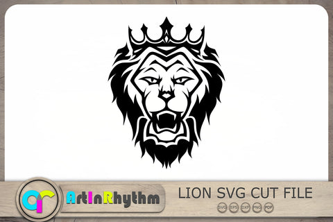 Lion Svg, Lion Head With Crown Svg, Crown Svg, King Svg SVG Artinrhythm shop 