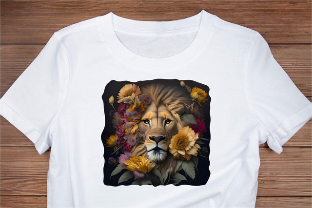 Lion T-Shirt Design PNG. Tshirt Sublimation Design Sublimation Olga Terlyanskaya 