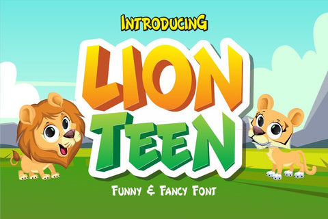 Lion Teen Font Fachranheit Studio 