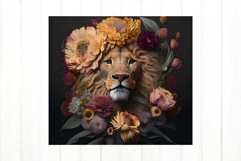 Lion Tumbler Sublimation Wrap. 20 OZ Tumbler Sublimation Sublimation Olga Terlyanskaya 