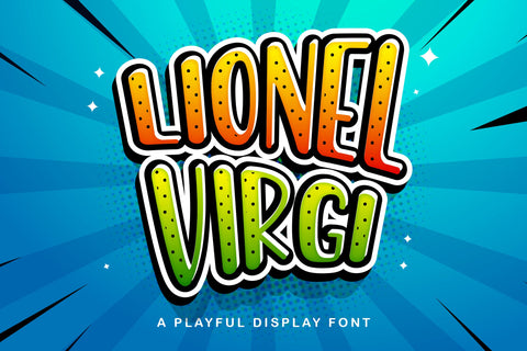 LIONEL VIRGI - Playful Display Font Font StringLabs 