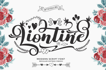 Liontine Script - Swash With Extras - Font AngelStudio 