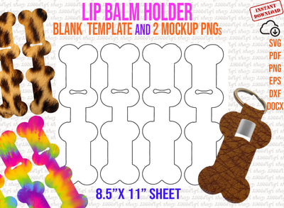 Lip Balm Holder Template, Lip Balm Holder Svg Lip Balm Holder, Lip Balm Holder Personalized, Custom Lip balm Labels, Dxf, Svg, Docx, Eps SVG 1966digi 