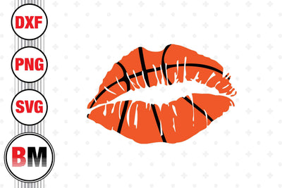 Lip Basketball SVG, PNG, DXF Files SVG BMDesign 