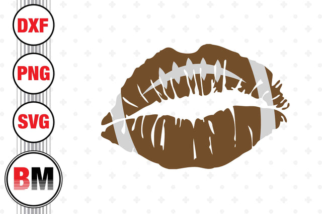 Lip Football SVG, PNG, DXF Files SVG BMDesign 