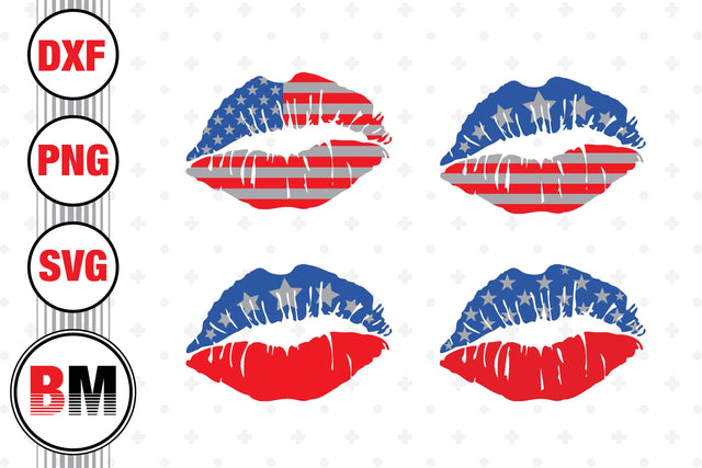Lip US Flag SVG, PNG, DXF Files SVG BMDesign 