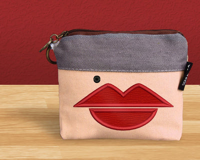 Lips and Beauty Mark Applique Embroidery Embroidery/Applique Designed by Geeks 