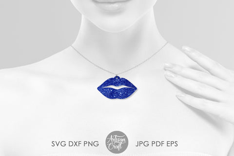 Lips earrings SVG, Valentine earrings SVG Artisan Craft SVG 