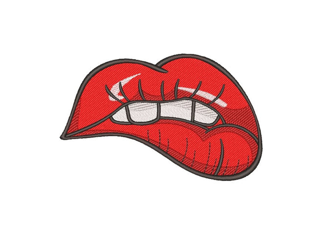 Lips Embroidery Design, 3 sizes Embroidery/Applique DESIGNS Nino Nadaraia 