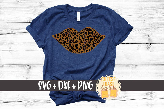 Lips - Leopard Print - Valentine's Day SVG PNG DXF Cutting Files SVG Cheese Toast Digitals 